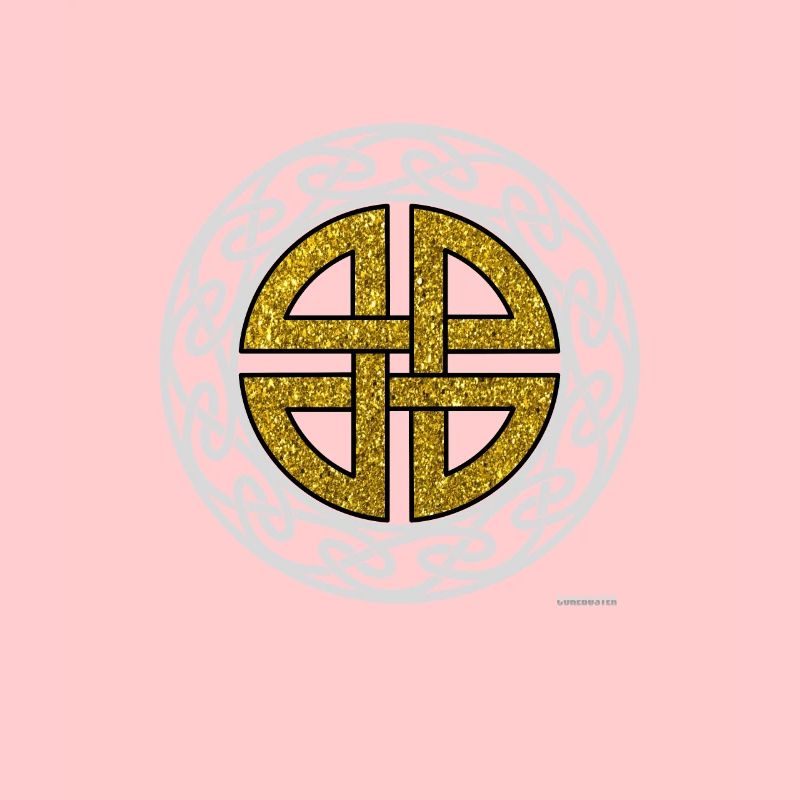 Celtic Shield Knot Thor Protective Symbol Gold