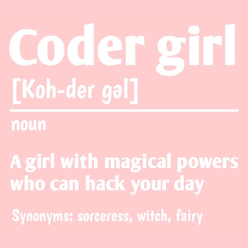 Coder Girl Definition Noun Software Developer Prog