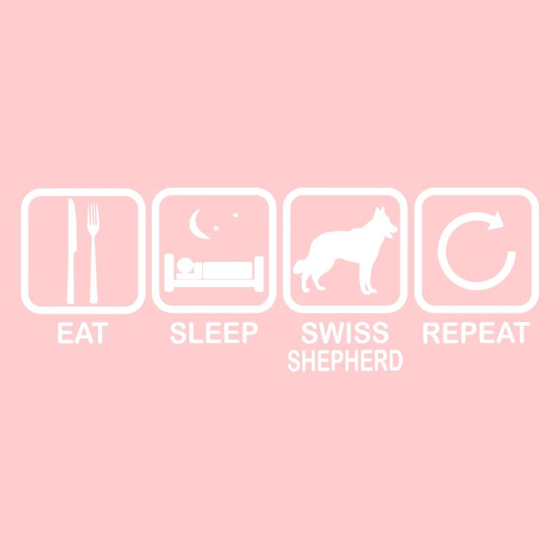 Weisser Schweizer Schäferhund - Eat Sleep Repeat