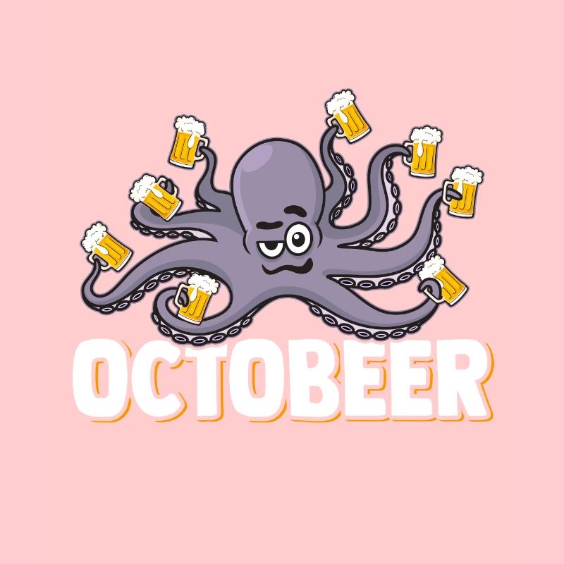 Beer Funny Beer Lover Octopus Beer Drinker