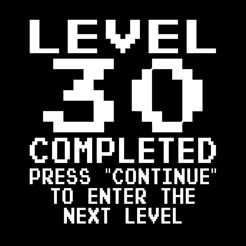 Level 30 Complete Geburtstag Gaming Geschenk