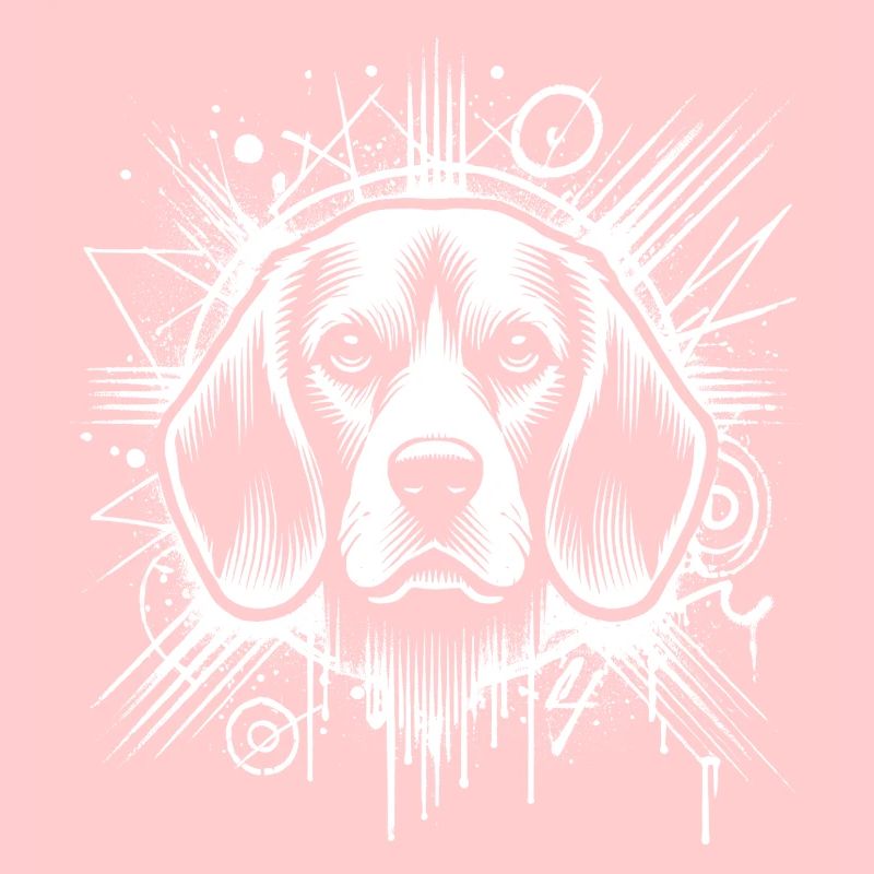 Mignon Beagle dans le style graffiti