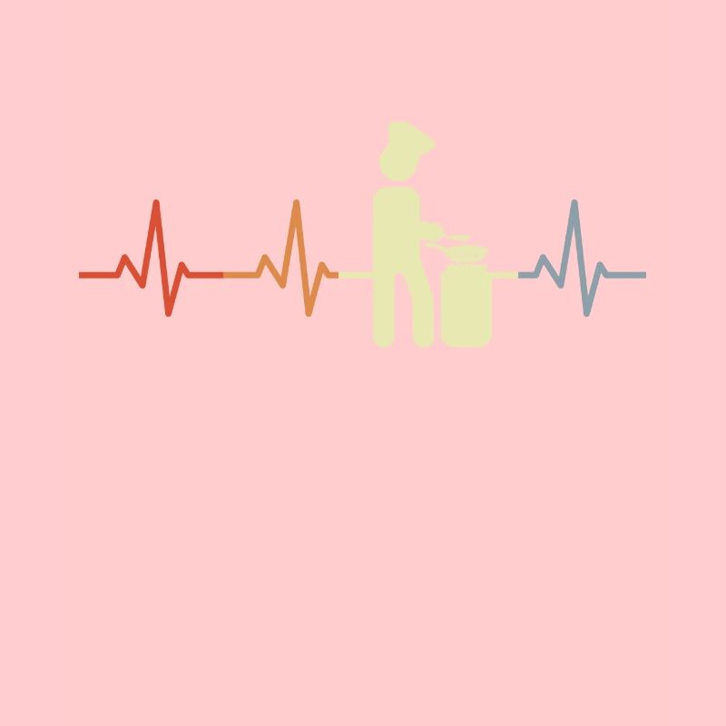 Palpitations cardiaques de la figure de bâton de cuisine