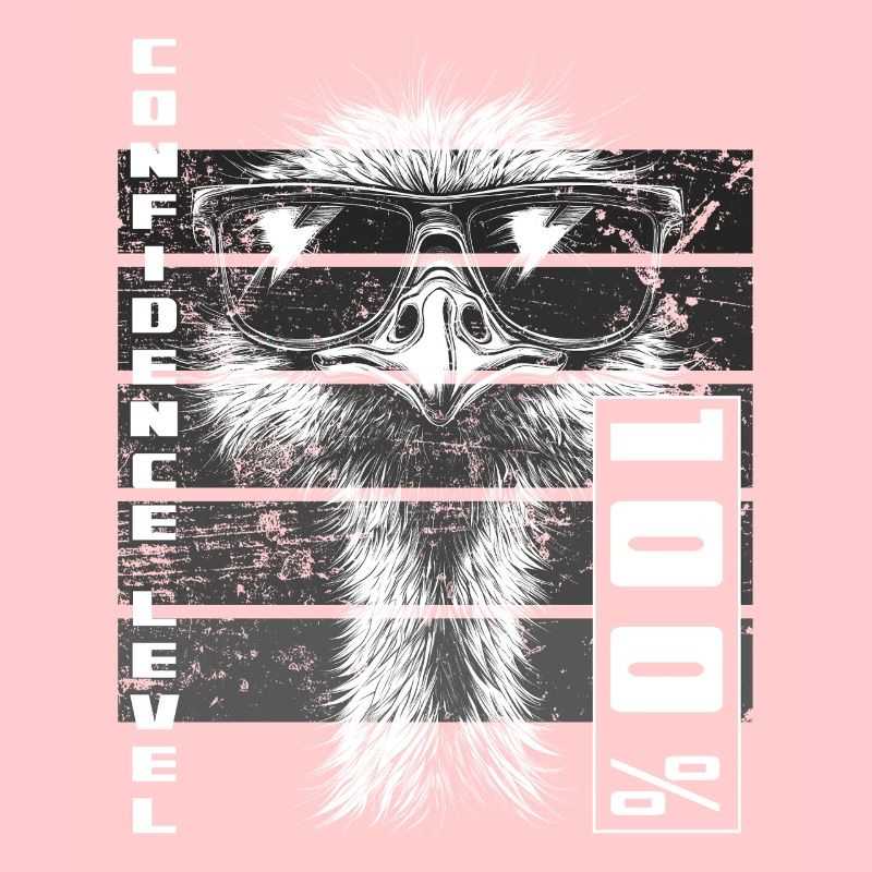 Selbstbewusst Strauß Vogel Sonnenbrille Geschenk