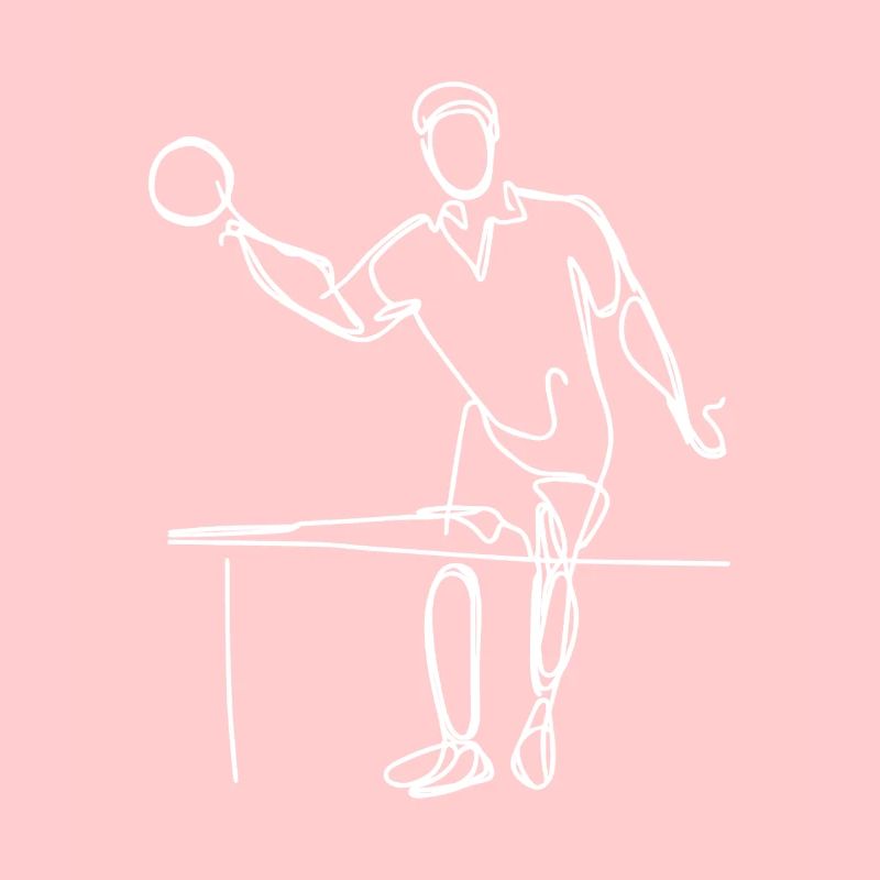 Ping Pong Player Sketch