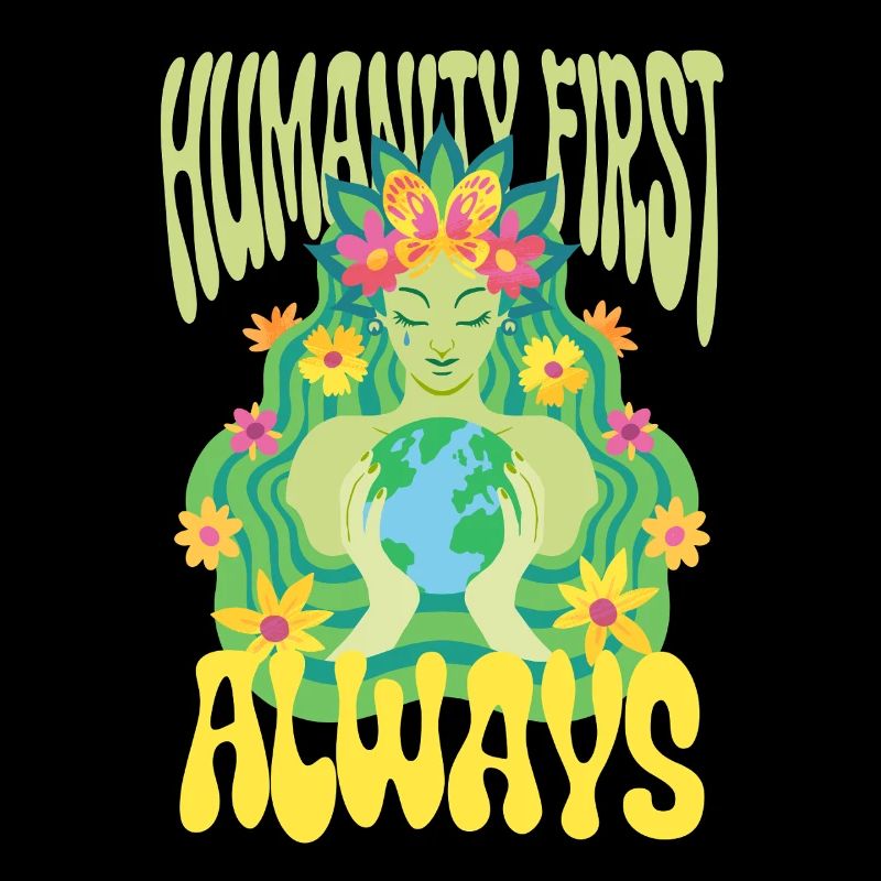Menschlichkeit Equality Humanity First Always
