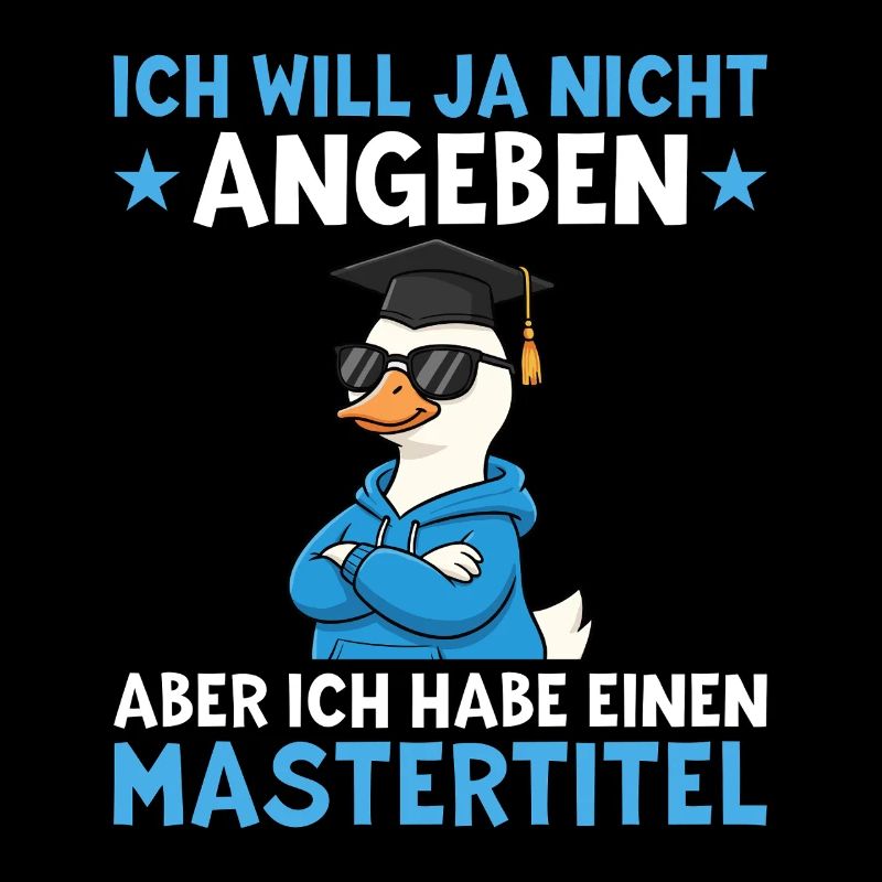 Master's Degree Goose with Doctor's Hat Master's Degree