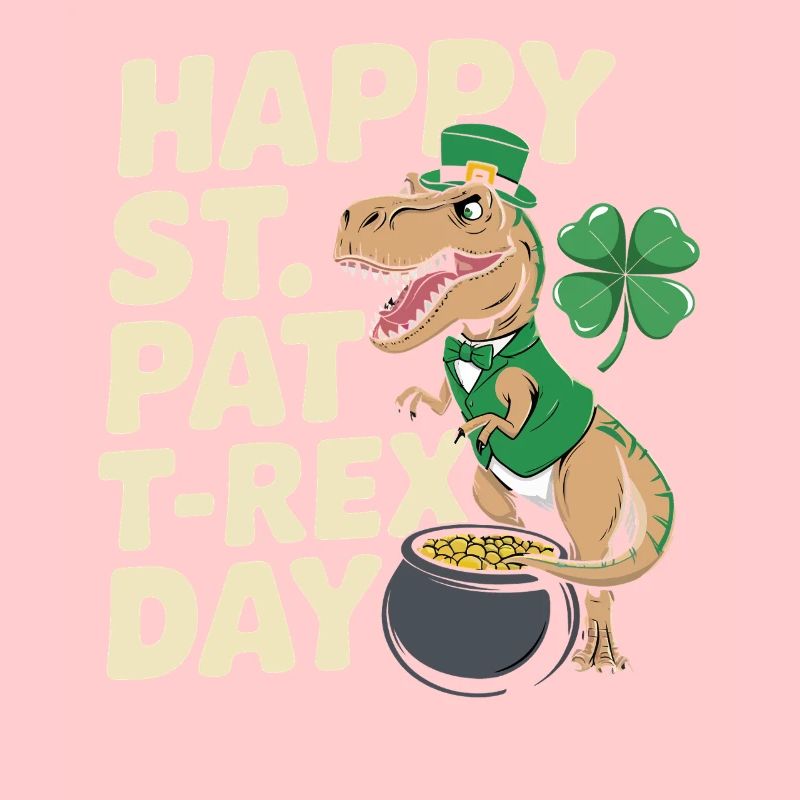 Dino Leprechaun St Patrick Day