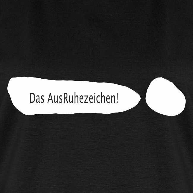 Ausruhezeichen weiß
