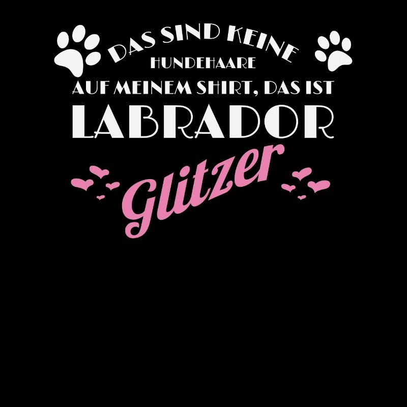Labrador Hundehaare Glitzer Hunde Geschenk Idee