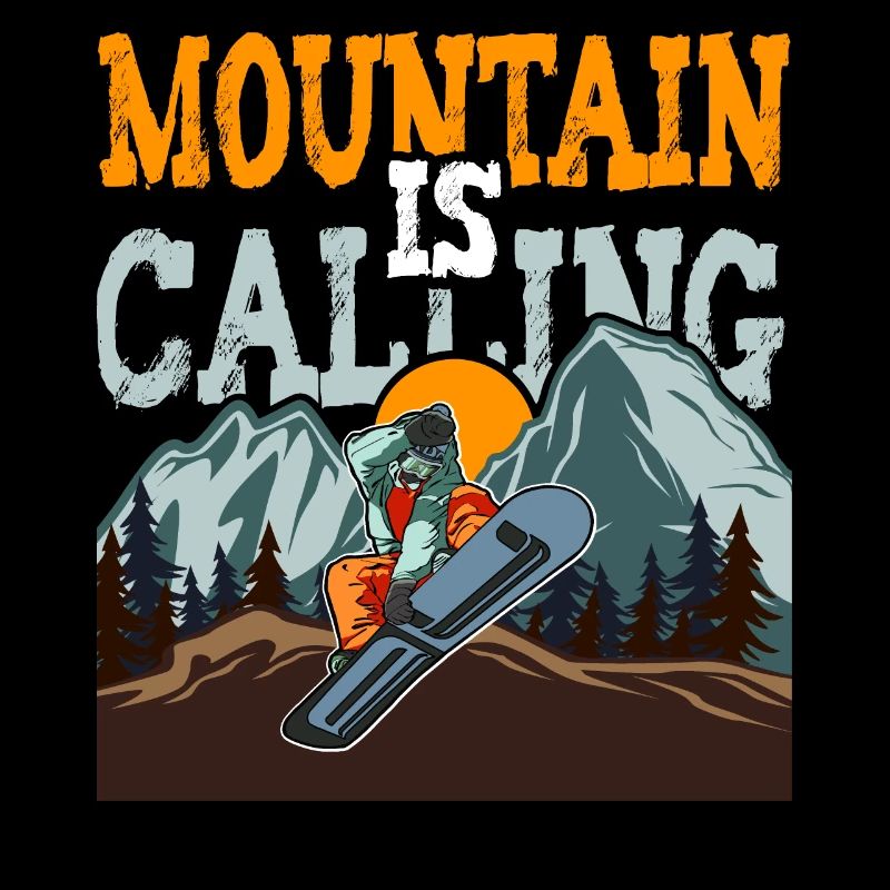 The Mountain Is Calling Snowboarding