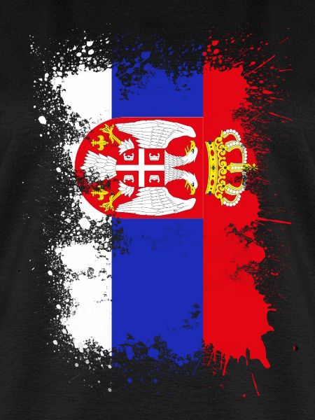 Serbia flag color spot