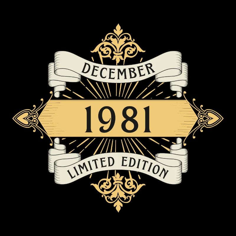 Dezember 1981 Geburtstag Limited Edition