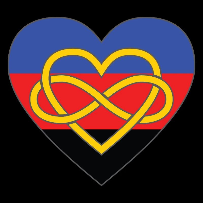 Polyamory Infinity Heart Pride