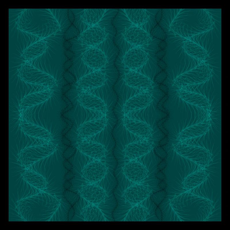 Vagues verticales vertes