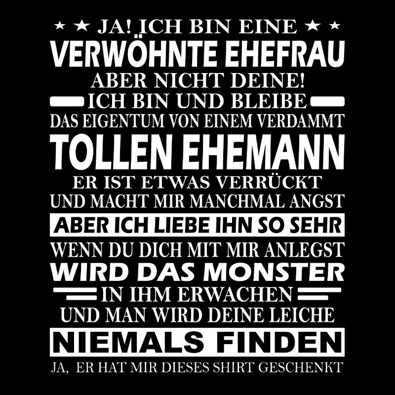 Frau Ehepartnerin Geschenk Verwöhnte Ehefrau Dame