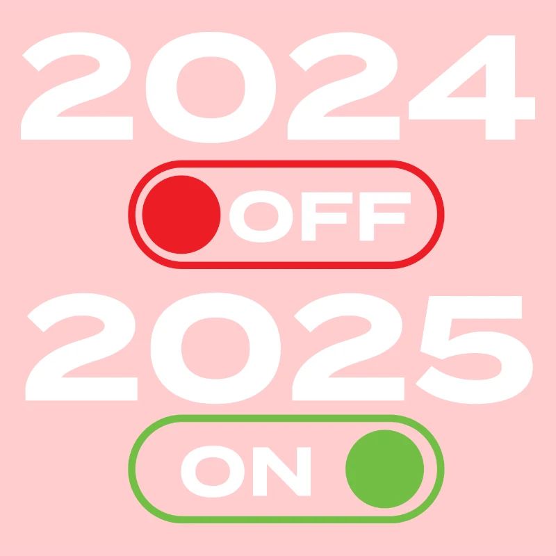 2024 aus 2025 an - Neujahrsfeier