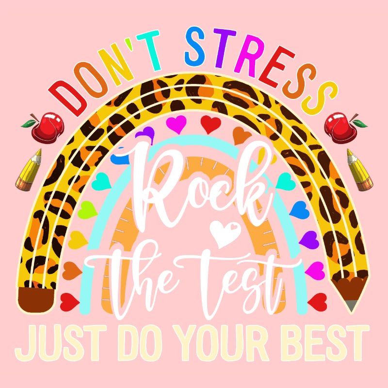 Test Day RockThe Testing Day Boho Rainbow Teacher