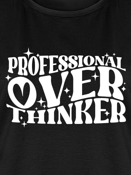 Professionele overdenker Geestige typografie Humor