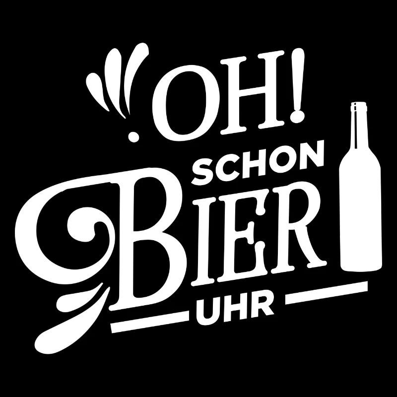 oh schon bier uhr bierflasche