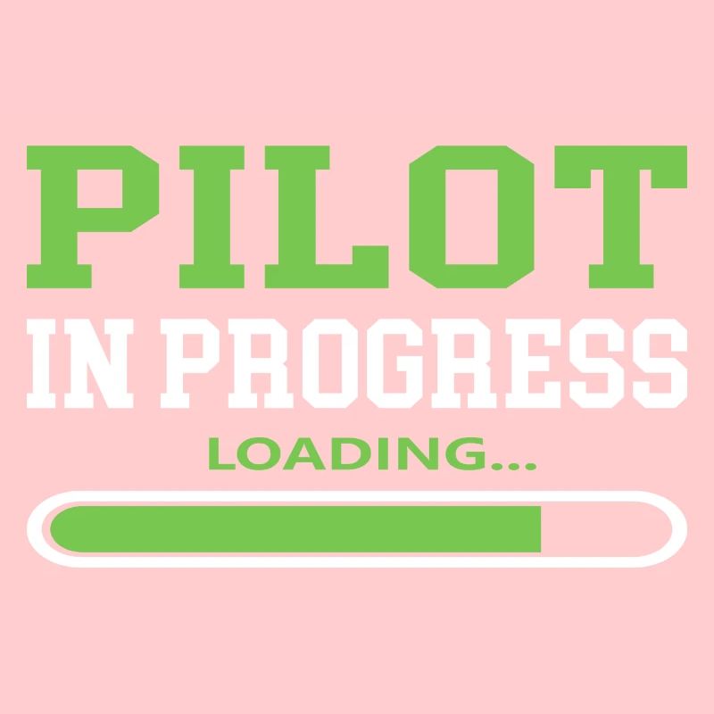 Pilot in Progress Coole Sprüche Flugzeug