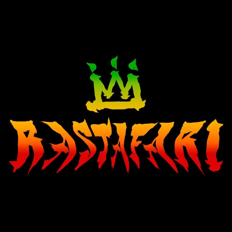 Distorted Rastafari Graffity Style Rasta Colors