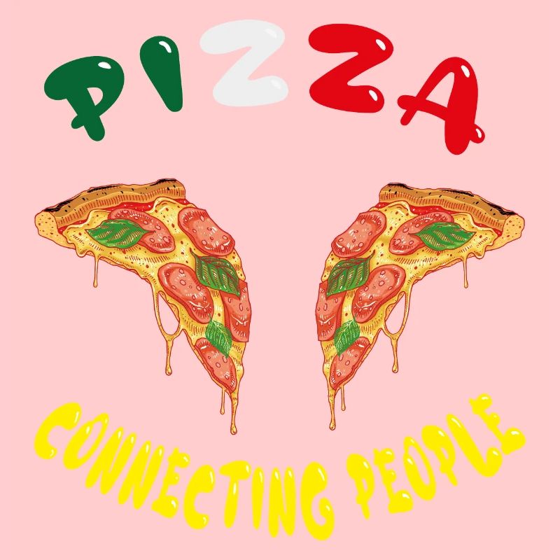 Pizza, connecting people, Freunde