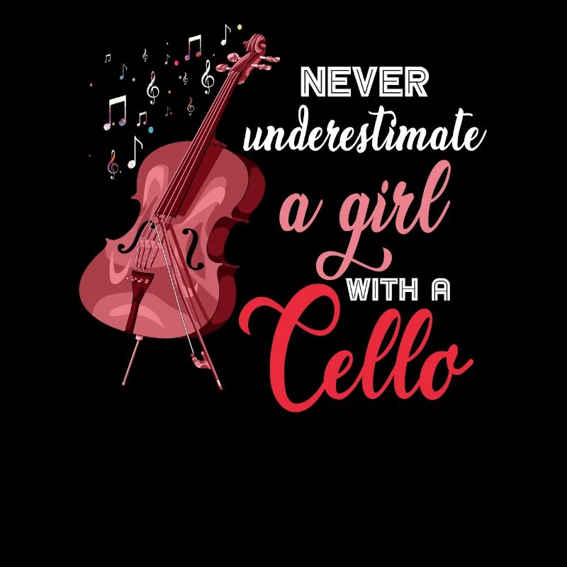 Fille instrument de violoncelle