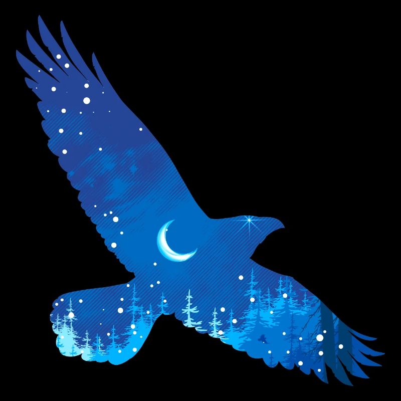Starry sky bird