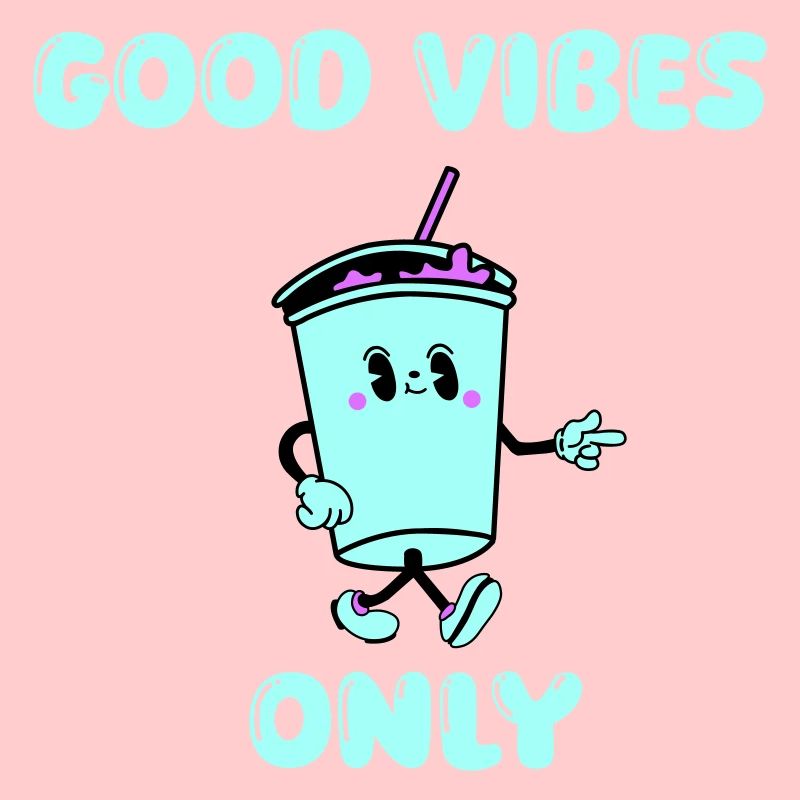 Buvez des vibrations de dessin animé