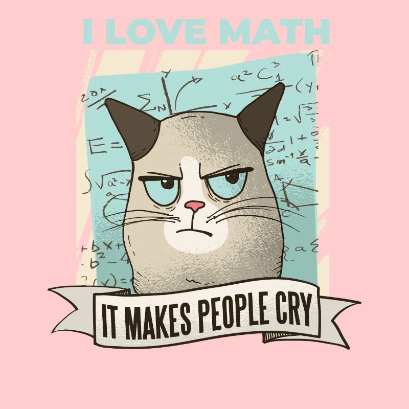 Maths Amour Pleurer Mathe mathématicien Amour du chat