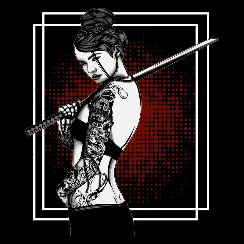 gothik manga anime kriegerin samurai japan wave