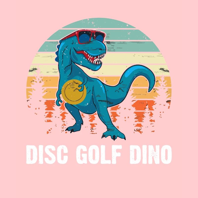 Disc golfing Dinosaure Disc Golfer - Disc Golf Dino