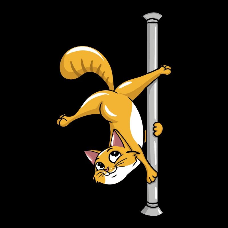 Pole Dancing Cat