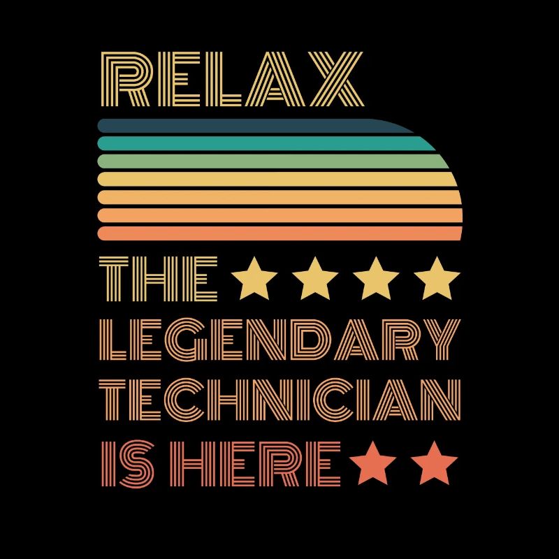 Relax le technicien légendaire est rétro