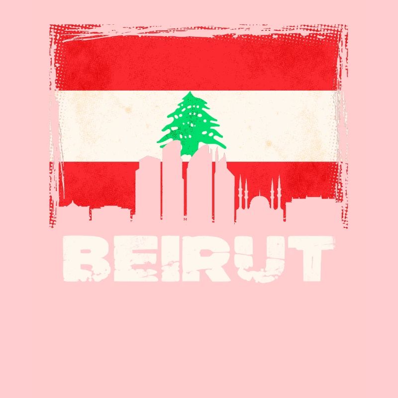 Beirut Libanon Flagge