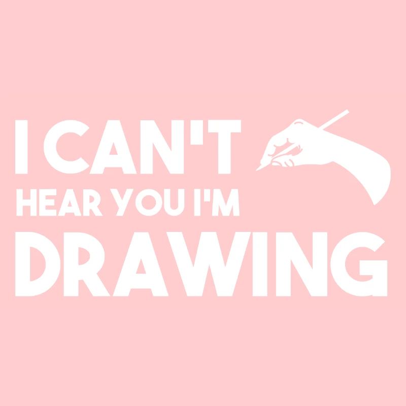 I Can't Hear You I'm Drawing Coffee Illustrator