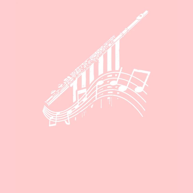 Flute Music Notes Gift