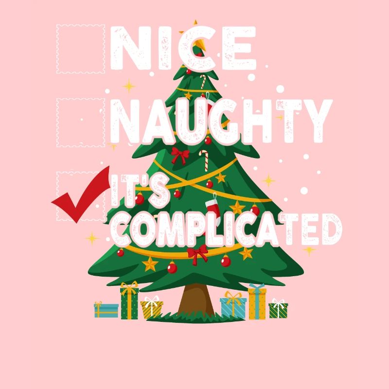 Nice Naughty C’est compliqué Liste de Noël Père Noël