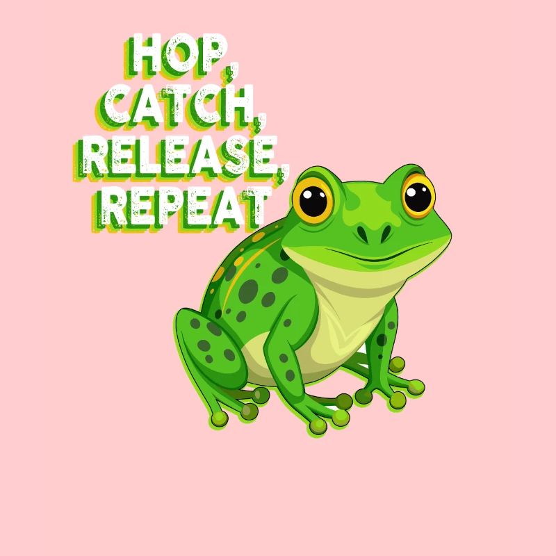 Hop Catch Release Repeat Frog Humor
