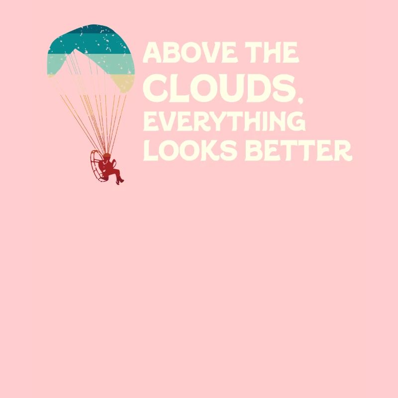 Über den Wolken Paramotor-Enthusiast