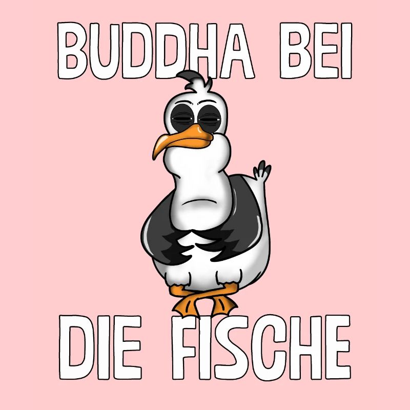PLATTDEUTSCHER SPRUCH MIT MÖWE