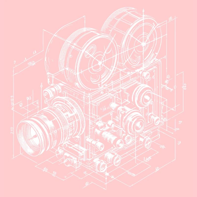 retro cinema camera