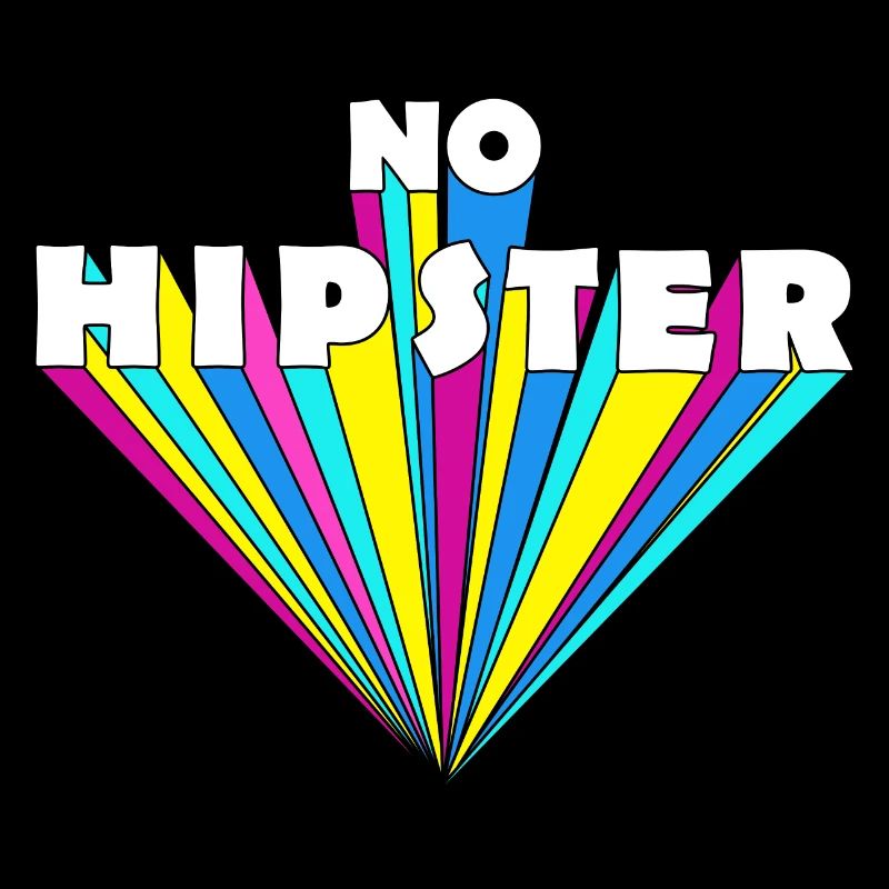 Hipster Typografie Bunt Geschenk