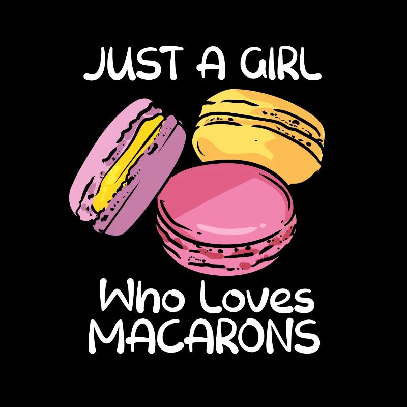 Bare en pige, der elsker macarons macaroon fransk