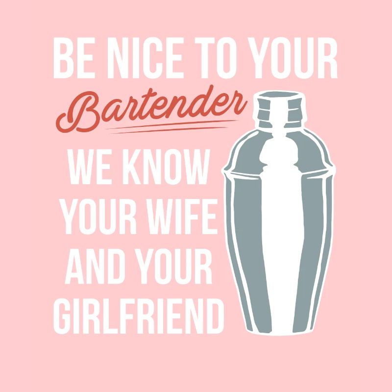 Be Nice To You Bartender Shirt Geschenk Barkeeper