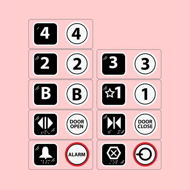 Chemise Elevator Buttons