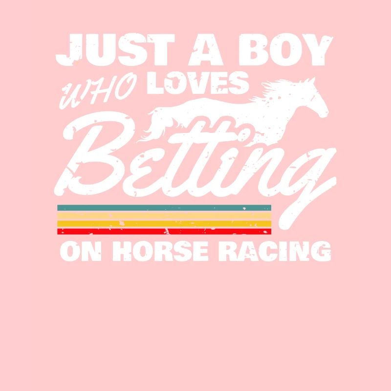 Juste un garçon qui aime parier sur les courses de chevaux