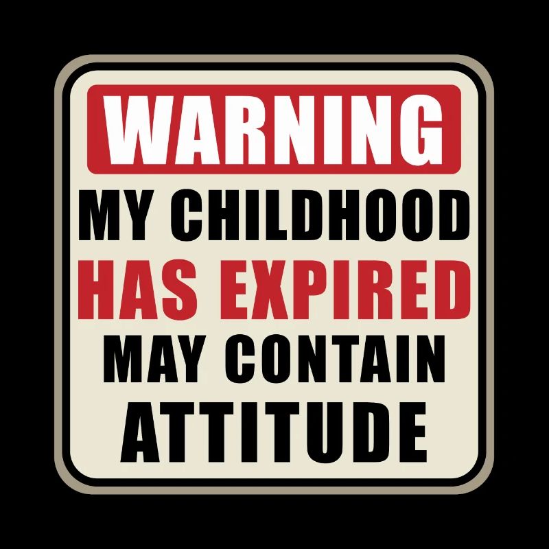 Witty Warning Adulthood Attitude 18th Birthday Tee