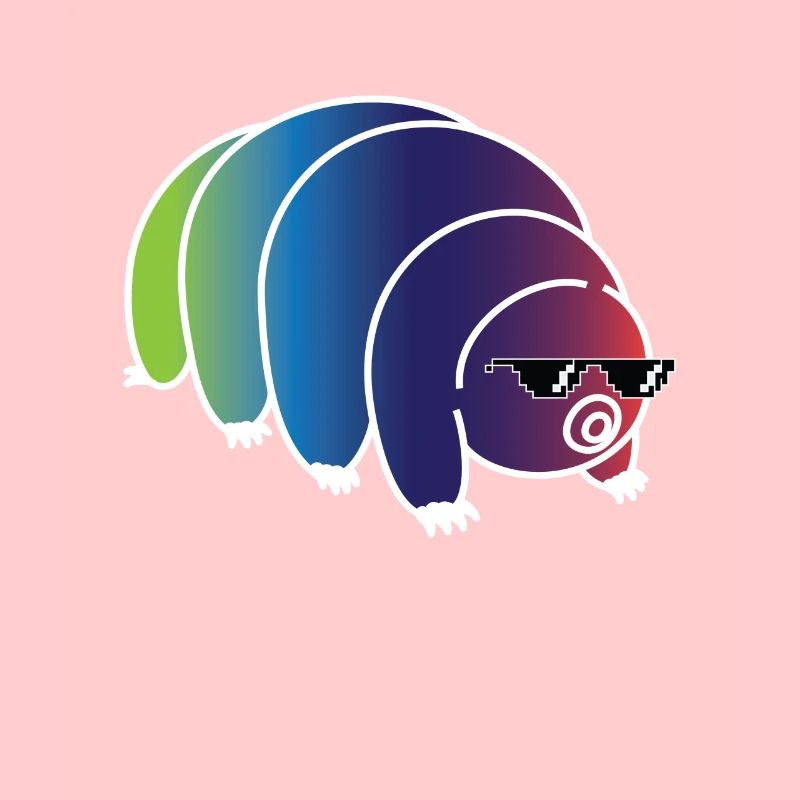 Cool Bärtierchen Regenbogen